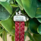 Gucci 925 Silver ‘Horsebit’ Charm Braided Leather Bracelet