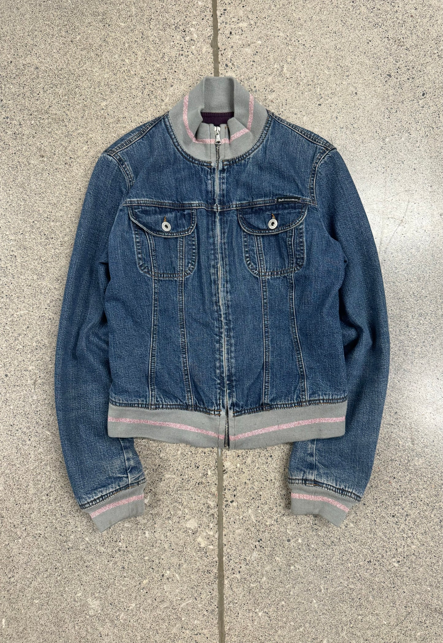 2000s Dolce & Gabbana Denim Track Jacket