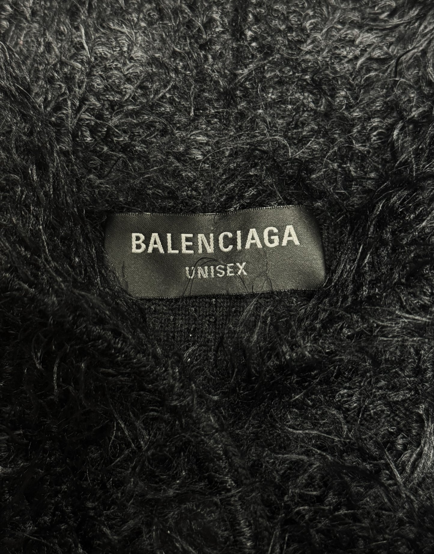 AW2023 Balenciaga ‘Fuzzy’ Hooded Cardigan