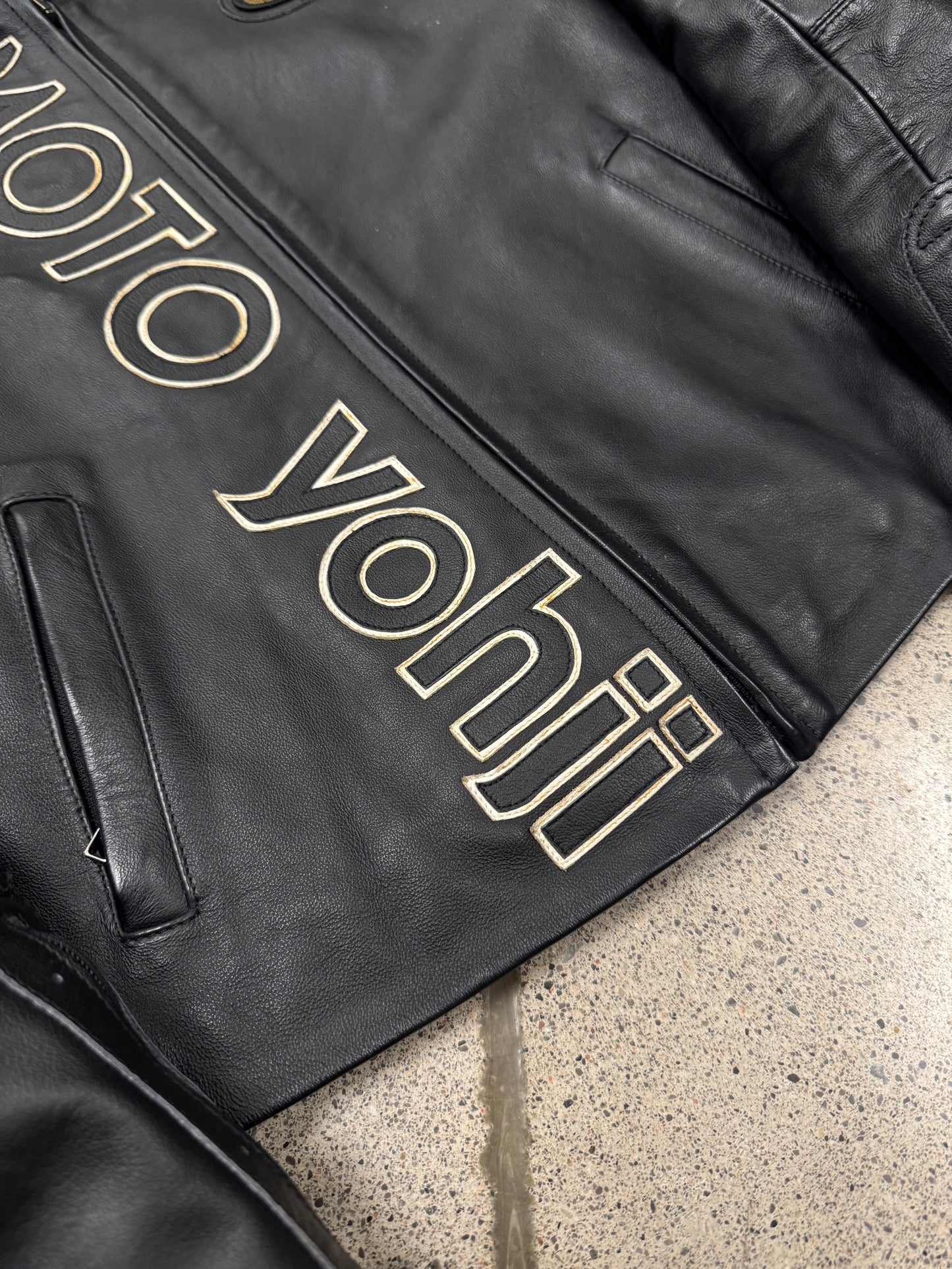 SS2005 Yohji Yamamoto x Dainese Motorcycle Leather Racing Jacket