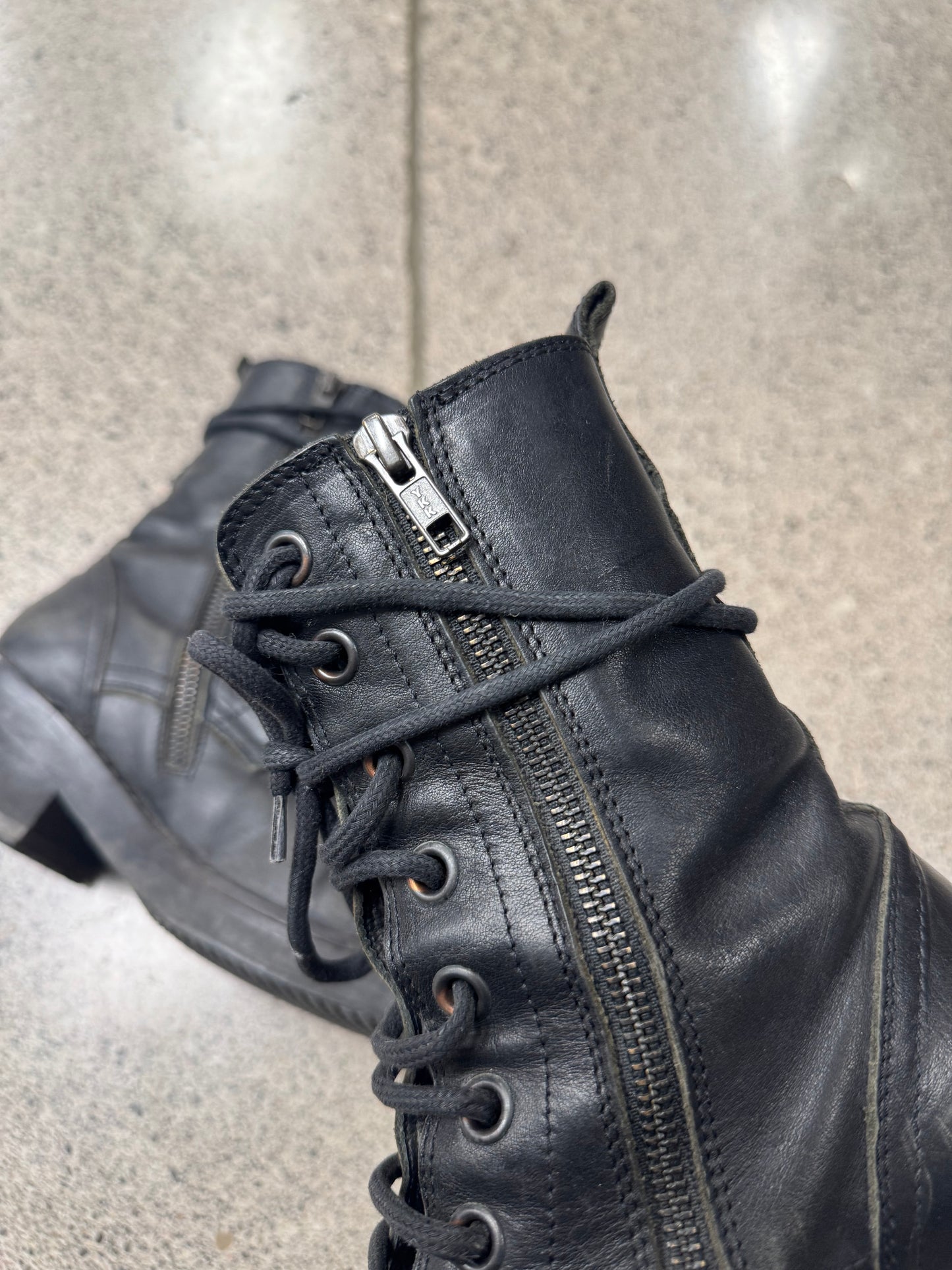 Ann Demeulemeester Double Zip Combat Boots