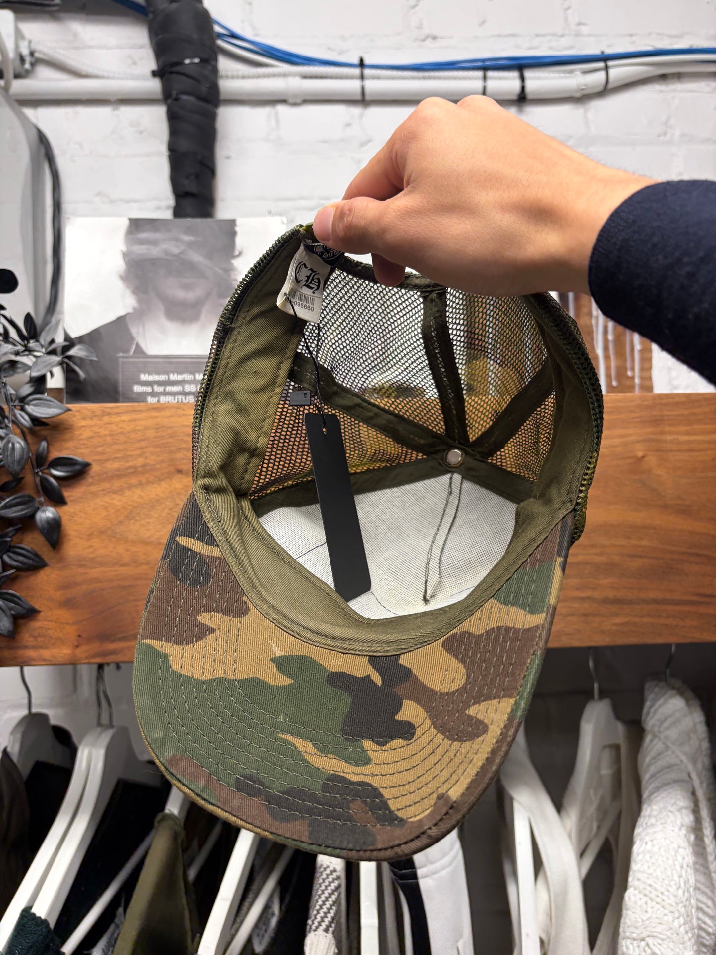 Vintage Chrome Hearts ‘Hollywood’ Store Exclusive Camouflage Trucker Hat