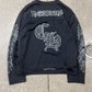 Chrome Hearts Black Mesh Long Sleeve Football Jersey