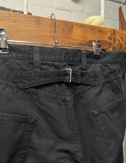 2018 Junya Watanabe Buckle-Back Ripstop Knee Panelled Denim