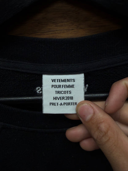 AW2018 Vetements ‘Beverly Hills’ Embroidered Logo Sweatshirt