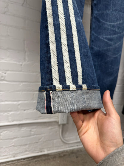 SS2004 Y-3 Yohji Yamamoto x Adidas ‘3-Stripe’ Blue 1/500 Selvedge Denim