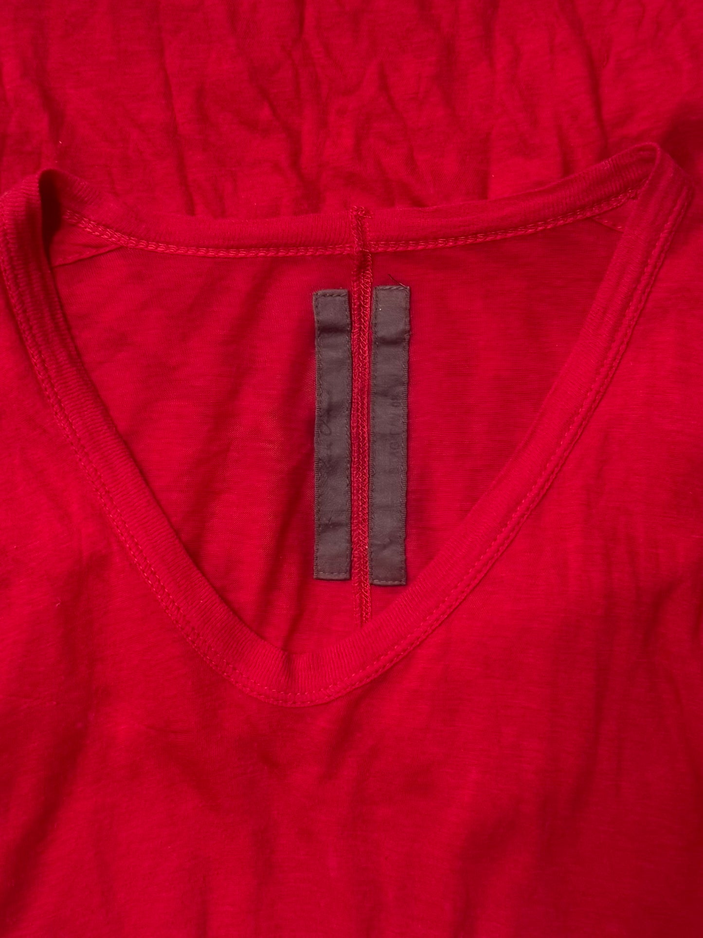 AW2008 Rick Owens ‘Stag’ Scarlett Red Tank Top