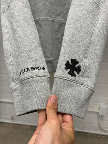 Chrome Hearts Y-Not Leather Plus Cross ‘Fuck You’ Black Label Premium Hoodie