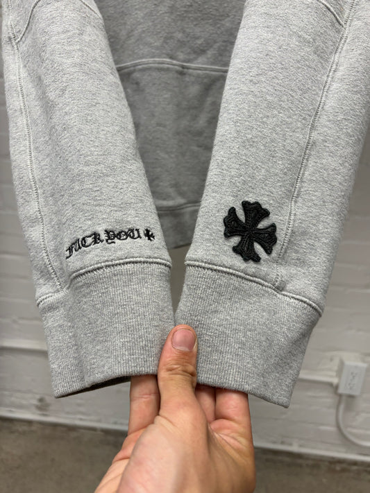 Chrome Hearts Y-Not Leather Plus Cross ‘Fuck You’ Black Label Premium Hoodie