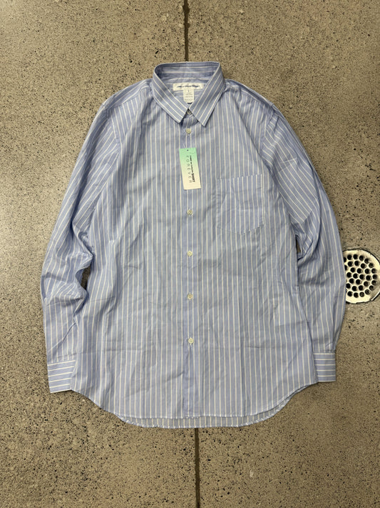 Comme Des Garçons Shirt Pinstripe Blue/White Button Up Shirt