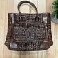 Tornado Mart Woven Leather Shoulder Bag