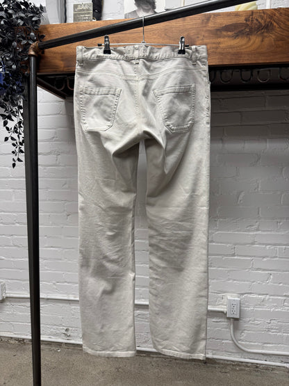 2009 Prada Tan Khaki ‘Button Fly’ Bootcut Pants