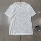 Helmut Lang White Mesh Logo T-Shirt