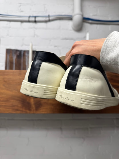 Rick Owens ‘Geotrasher’ Vans Milk/Black Low Top Sneakers