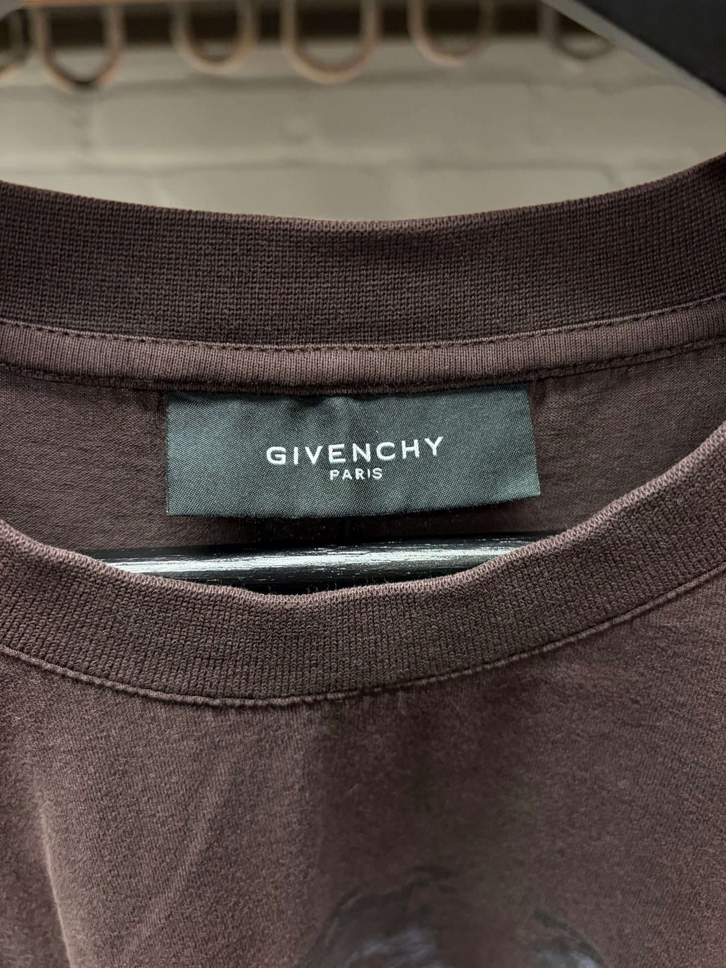 AW2011 Givenchy by Ricardo Tisci ‘Rottweiler’ Brown Graphic T-Shirt