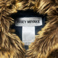 Issey Miyake Rabbit Fur Padded Shoulder Hybrid Military Coat