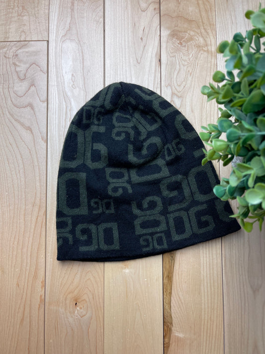 Dolce & Gabbana Black Monogram Logo Beanie