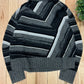 Helmut Lang Striped Wool Knit Sweater