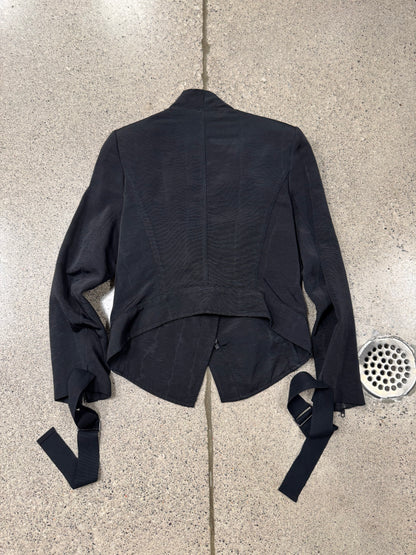 Ann Demeulemeester High-Neck Zip Bondage Jacket