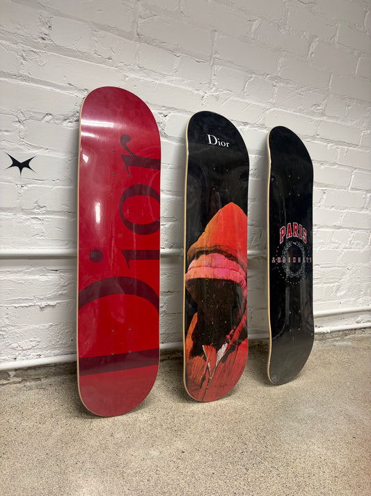SS2018 Dior Homme x Francois Bard ‘Sealed’ Complete Set of 3 Skate Decks