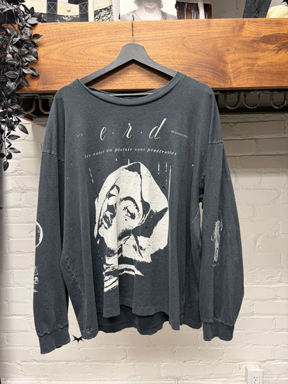 Enfants Riches Deprimes ‘The Latency’ Faded Black Long Sleeve Shirt
