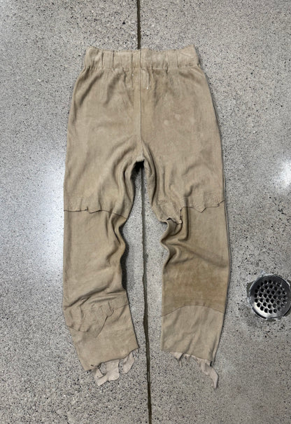 Takahiro Miyashita the Soloist Raw Deerskin Hide Leather Joggers
