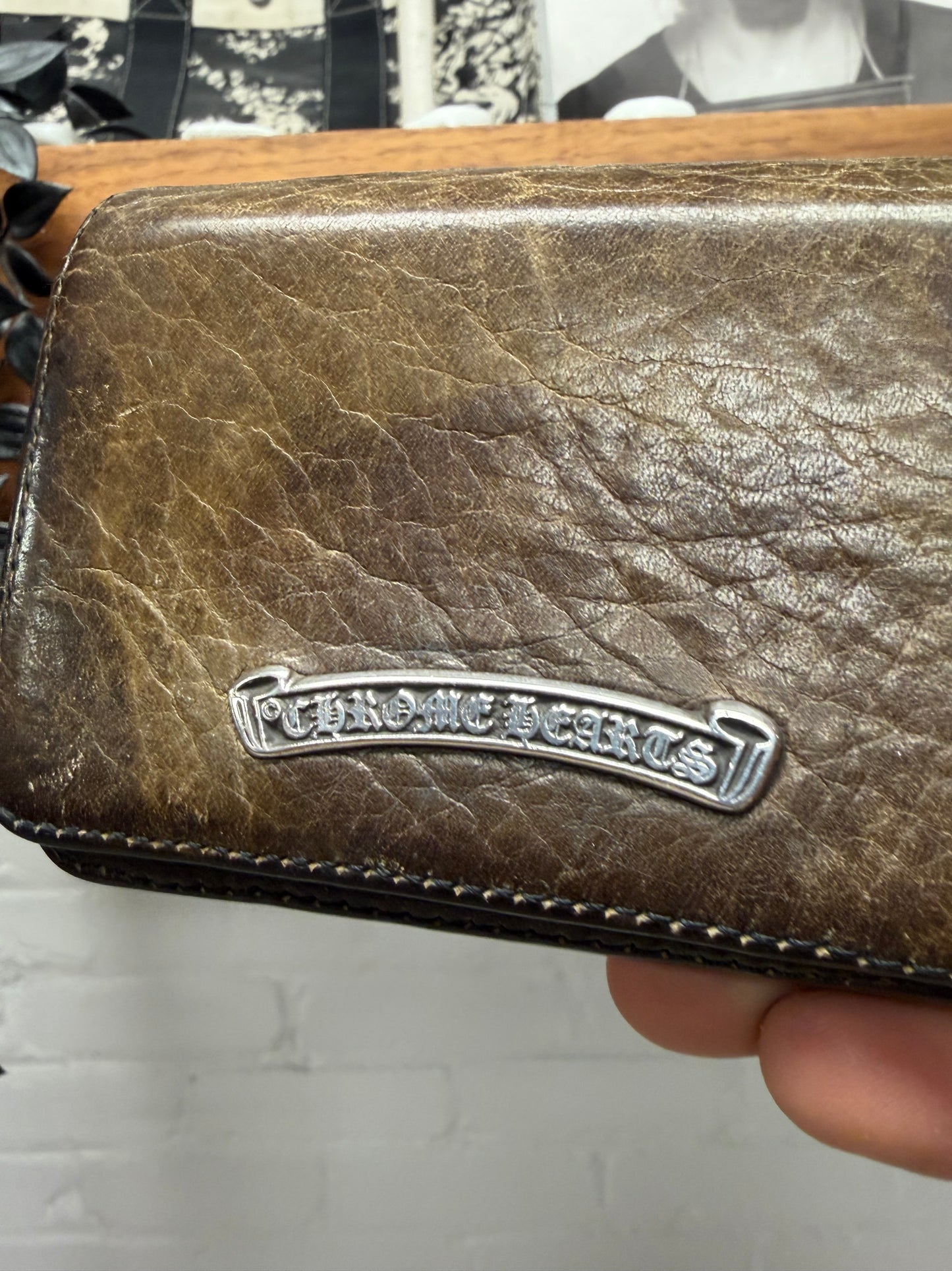 Chrome Hearts Camouflage Leather Top Flap Cardholder Wallet