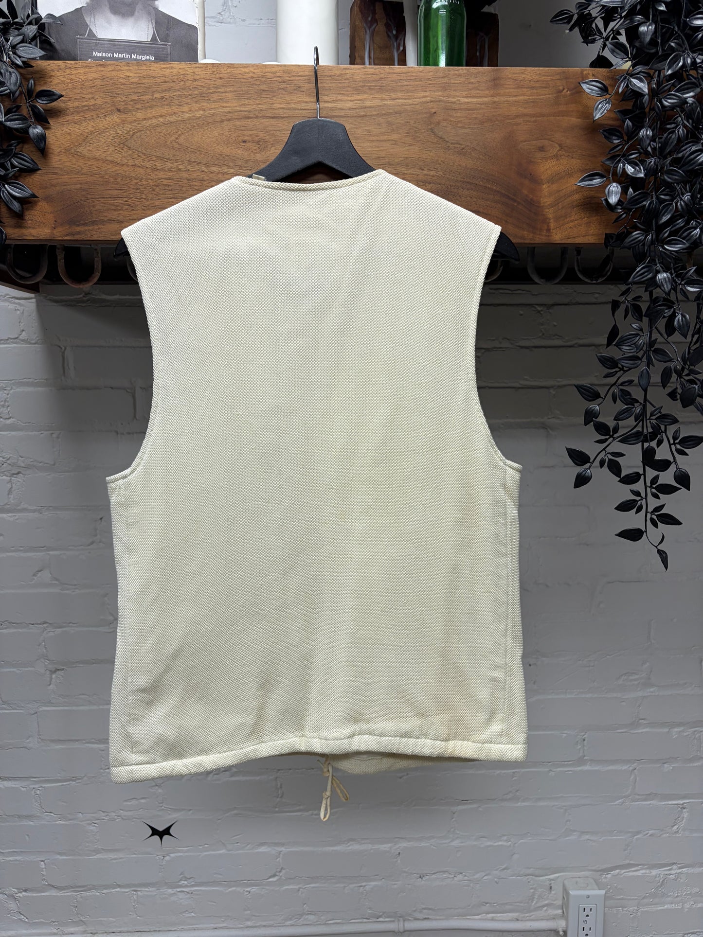 SS1999 Helmut Lang White ‘Badge ID’ Tactical Gilet Vest