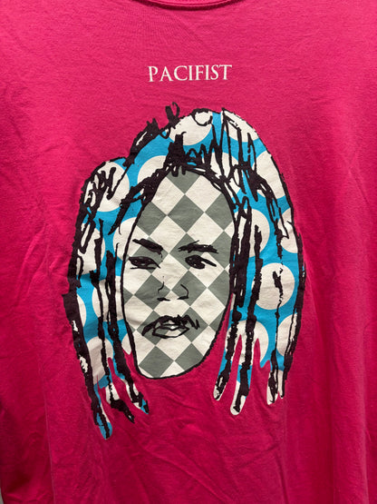 AW2001 Undercover ‘D.A.F.V.’ Pacifist Checkered Graphic Long Sleeve Shorts