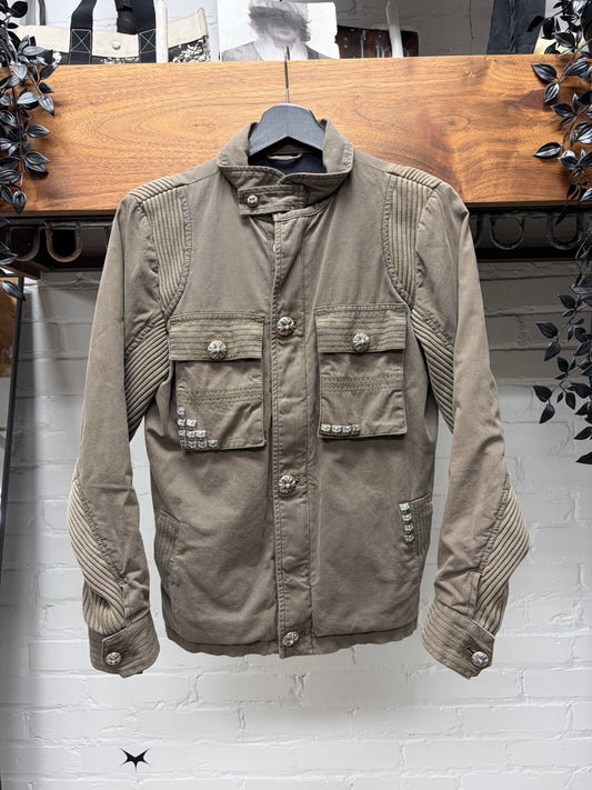 Chrome Hearts ‘Cherry Bomb’ 925 Silver ‘Pyramid Stud’ Custom Order M-65 Field Jacket