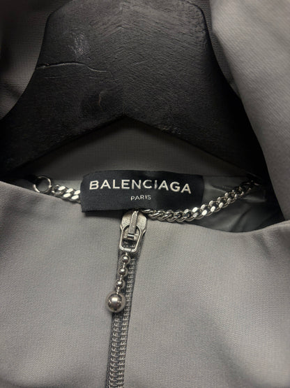 SS2017 Balenciaga ‘Minimal Logo’ Grey Zip-Up Track Jacket