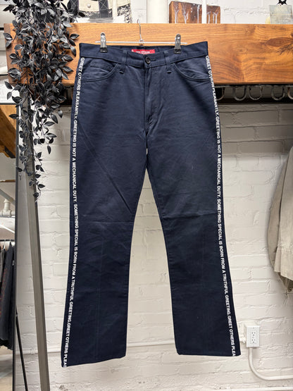 SS2002 Junya Watanabe x Levi’s ‘Poem’ Side Seam Flared Leg Pants
