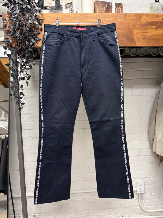 SS2002 Junya Watanabe x Levi’s ‘Poem’ Side Seam Flared Leg Pants