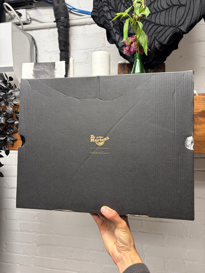 Rick Owens x Doc Martens ‘1918 Quad Sole’ Platform Black Leather High Top Boots