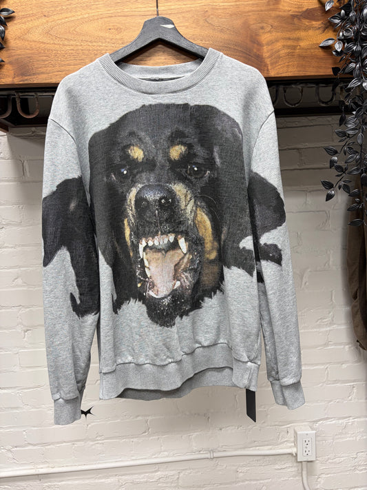 AW2014 Givenchy by Ricardo Tisci ‘Rottweiler’ Grey Graphic Sweatshirt