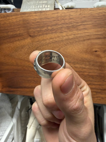 Chrome Hearts ‘Floral Cross’ 925 Silver Ring