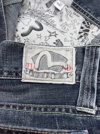 Evisu x Puma Gull Logo Flared Cut Denim