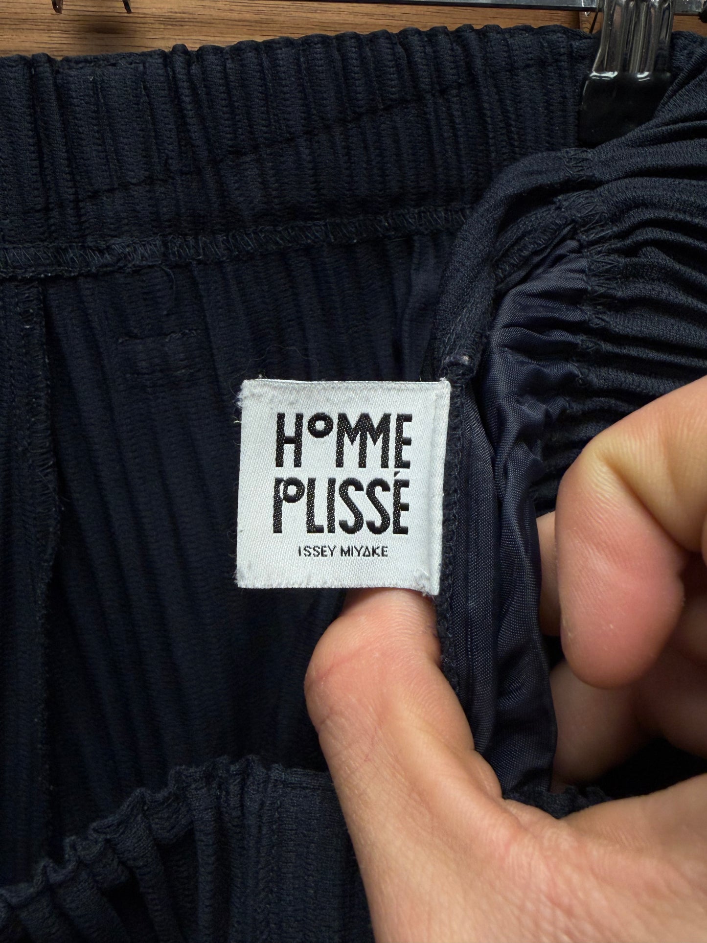 Issey Miyake Homme Plisse Pleated Wide Leg Trousers