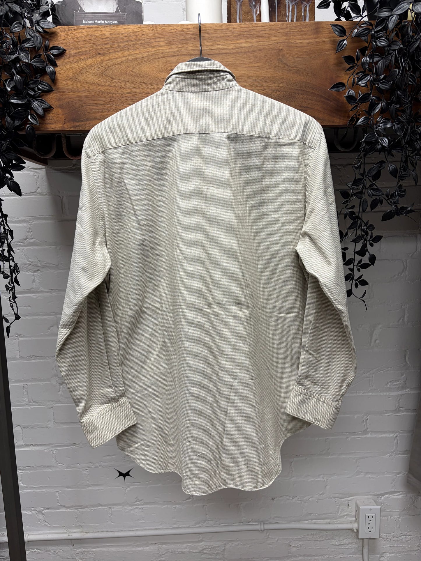 2005 Comme Des Garçons Homme Cream/Pinstripe Button Up Shirt