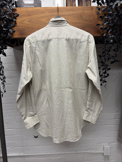 2005 Comme Des Garçons Homme Cream/Pinstripe Button Up Shirt