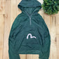 Evisu Quarter Zip Gull Logo ‘Pouch Pocket’ Anorak Jacket