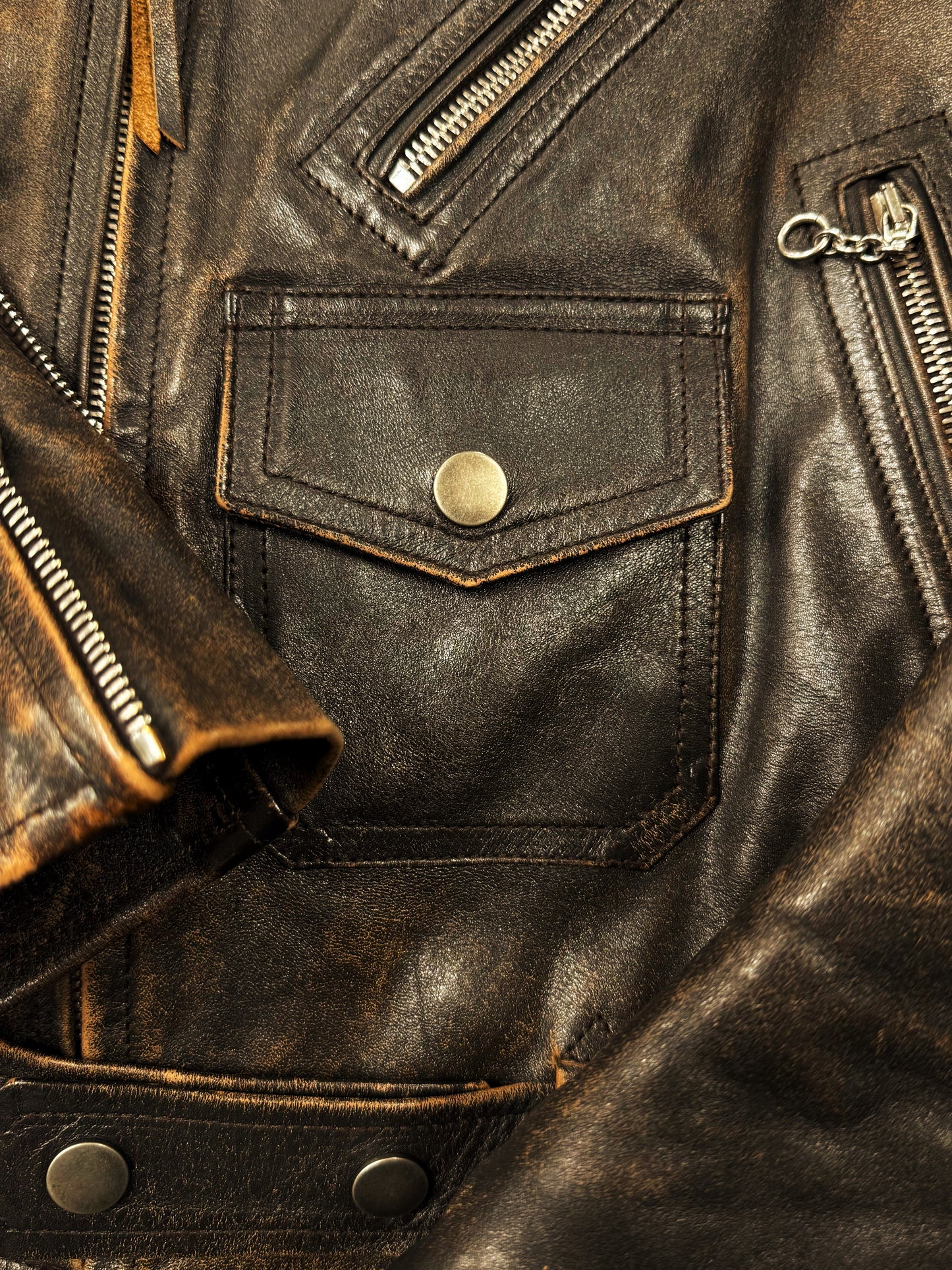 Maison Margiela ‘Replica’ 1950s Boston Perfecto Leather Jacket