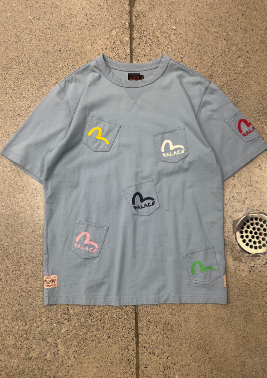 Evisu x Palace Multi-Pocket Gull Logo T-Shirt