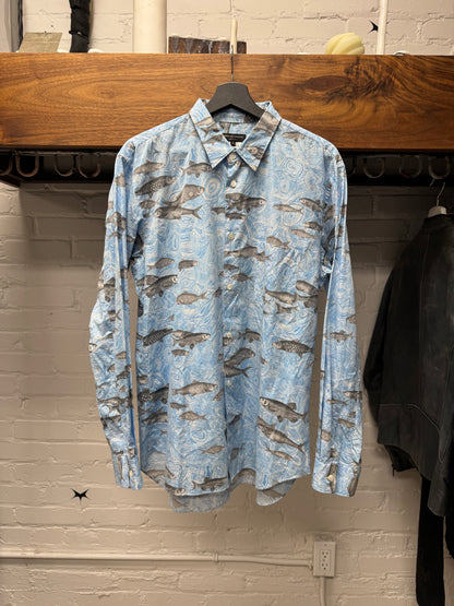 SS2016 Comme Des Garçons Homme Plus ‘Fish Print’ Button Up Shirt