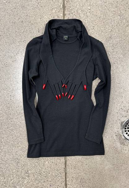 Vintage Jean Paul Gaultier Femme ‘Hands’ Acrylic Nails Top