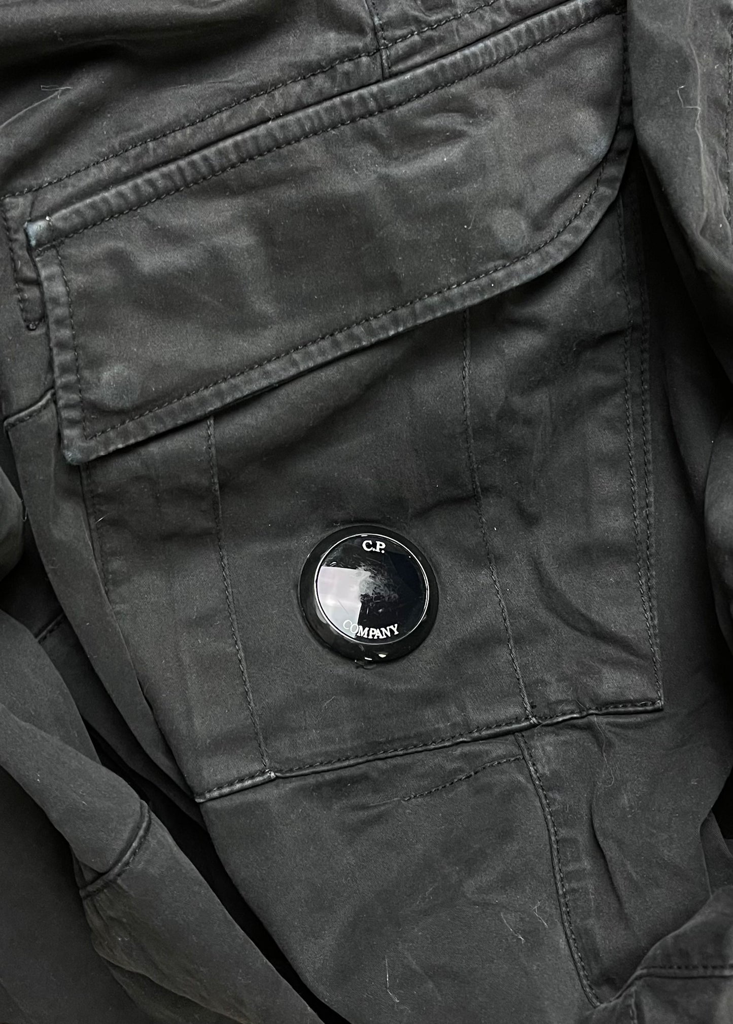 CP Company Black Goggle Cargo Pants