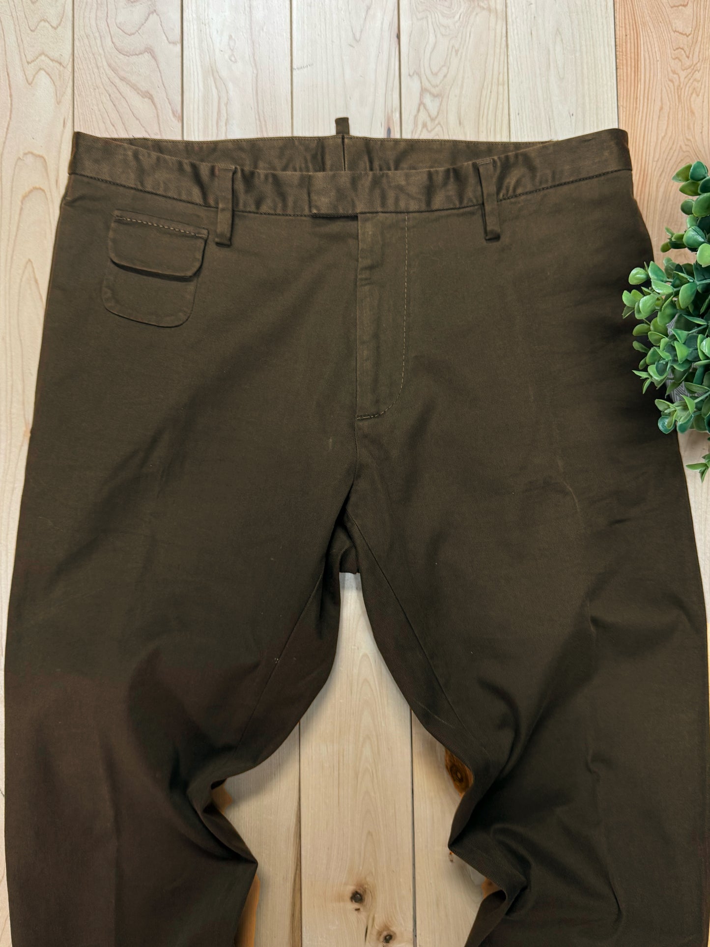 2000s Dsquared2 ‘Cargo Pocket’ Brown Slim/Skinny Pants