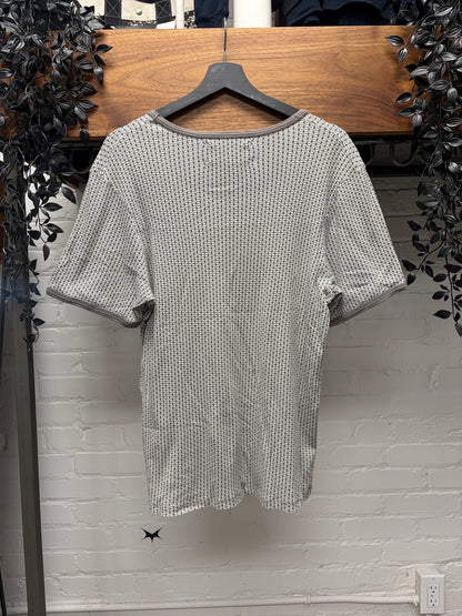 Maison Martin Margiela ‘Diamond Print’ Pocket Grey Cotton T-Shirt