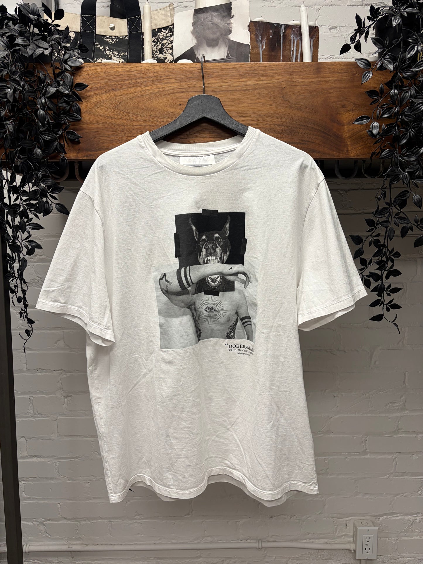 Neil Barrett ‘Doberman’ Portrait Graphic T-Shirt