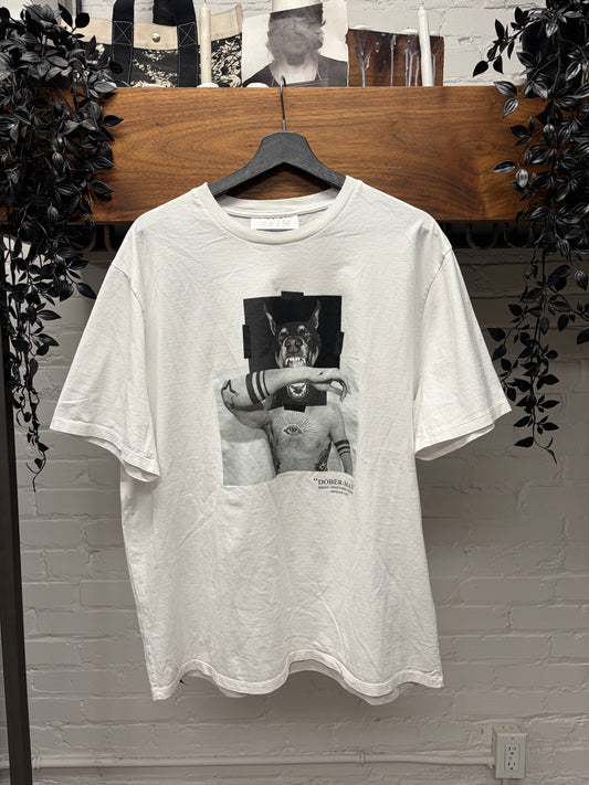 Neil Barrett ‘Doberman’ Portrait Graphic T-Shirt